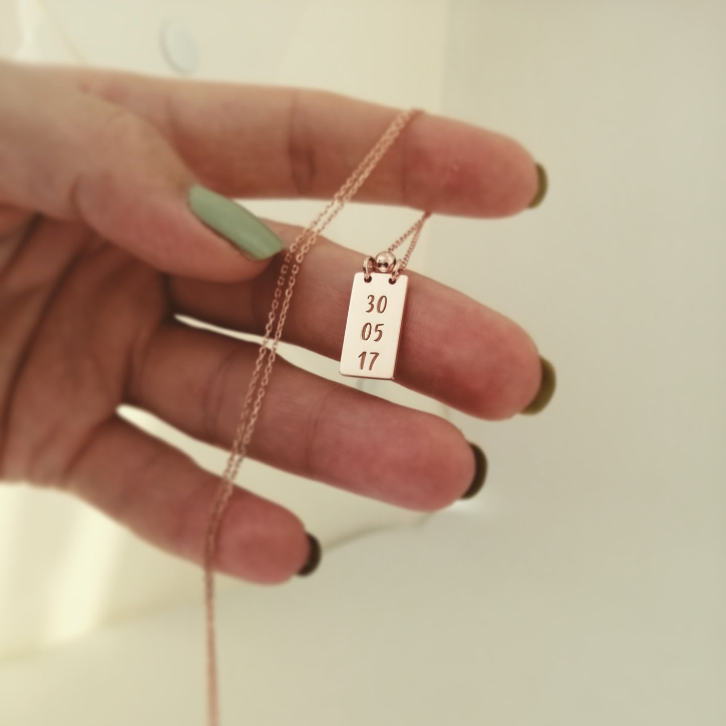 Personalized Date Necklace