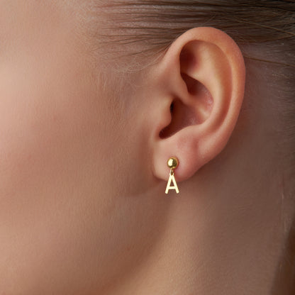Initial Earrings