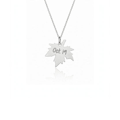 Personalized Maple Leaf Necklace