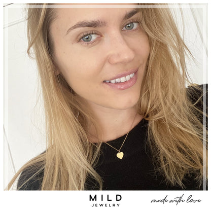 14k Gold Tiny Heart Necklace