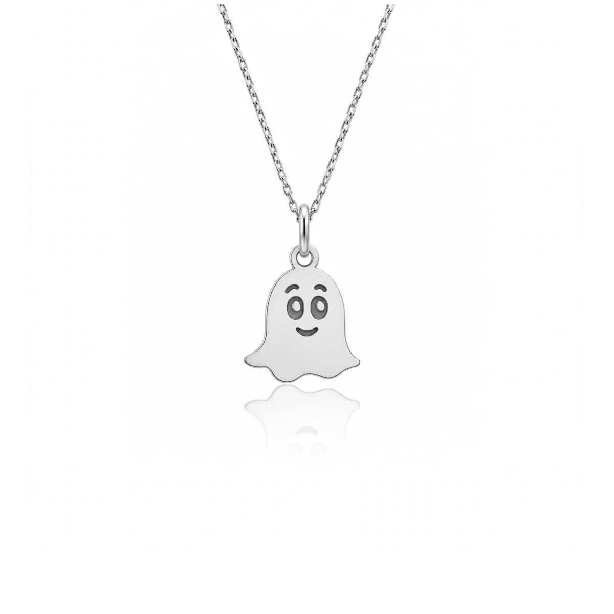 Ghost Necklace – Dainty Ghost Pendant