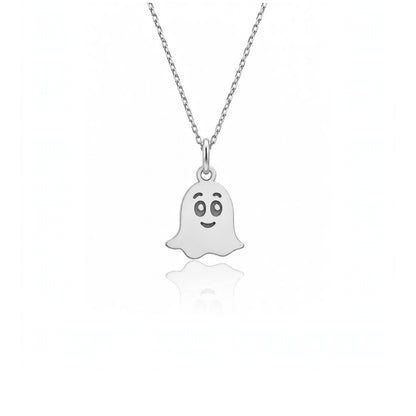 Ghost Necklace – Dainty Ghost Pendant