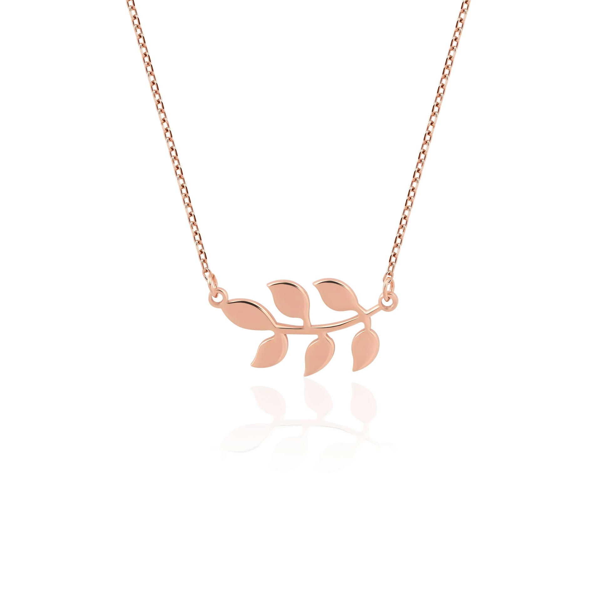 minimalist solid gold plant jewelry