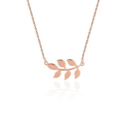 minimalist solid gold plant jewelry