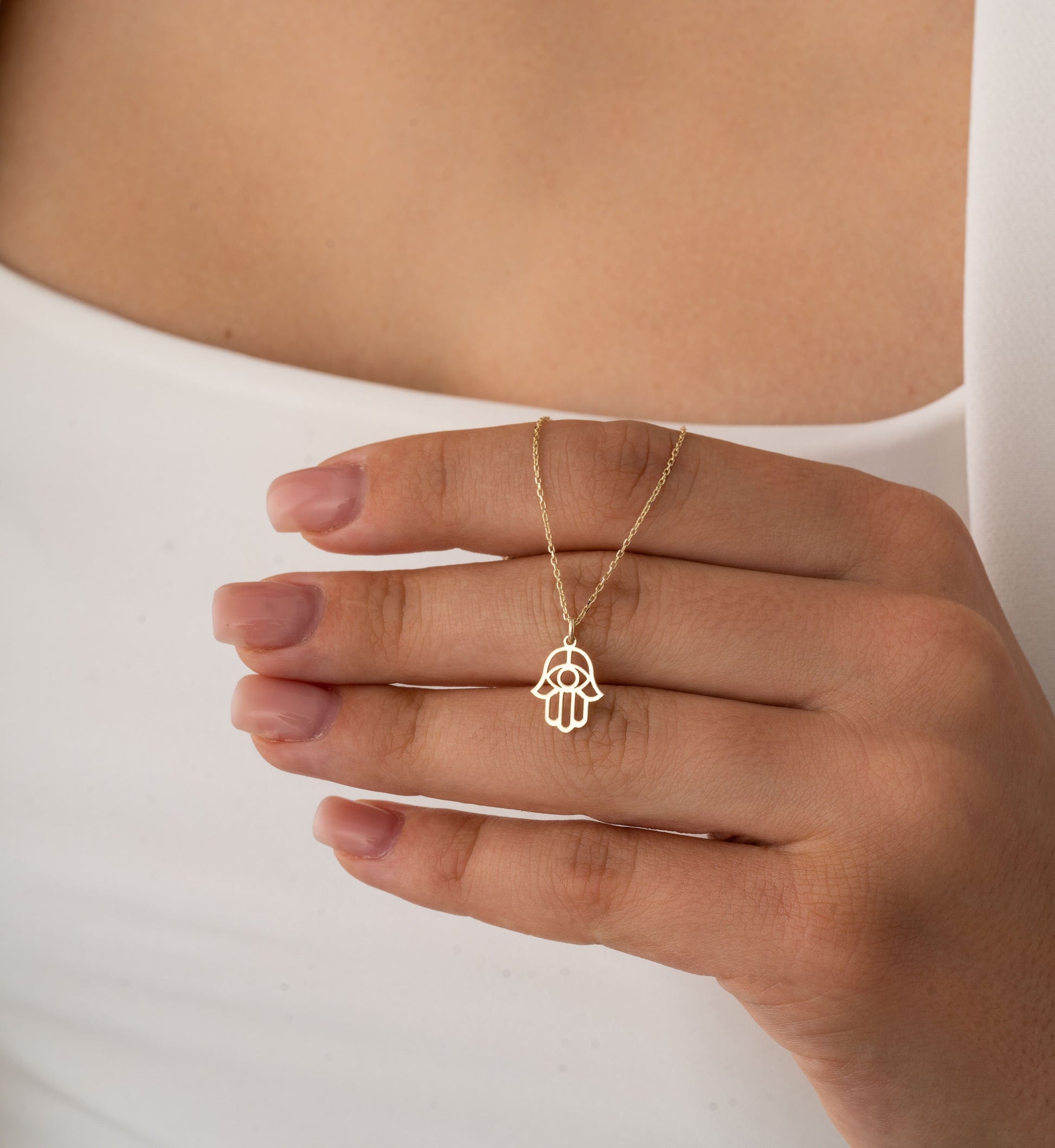 good luck and protection symbol jewelry in 14k gold