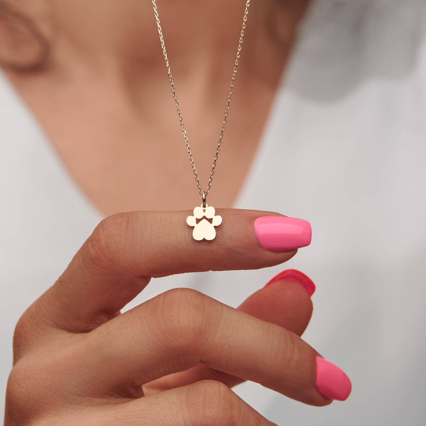 engraved pet memorial necklace real gold pendant