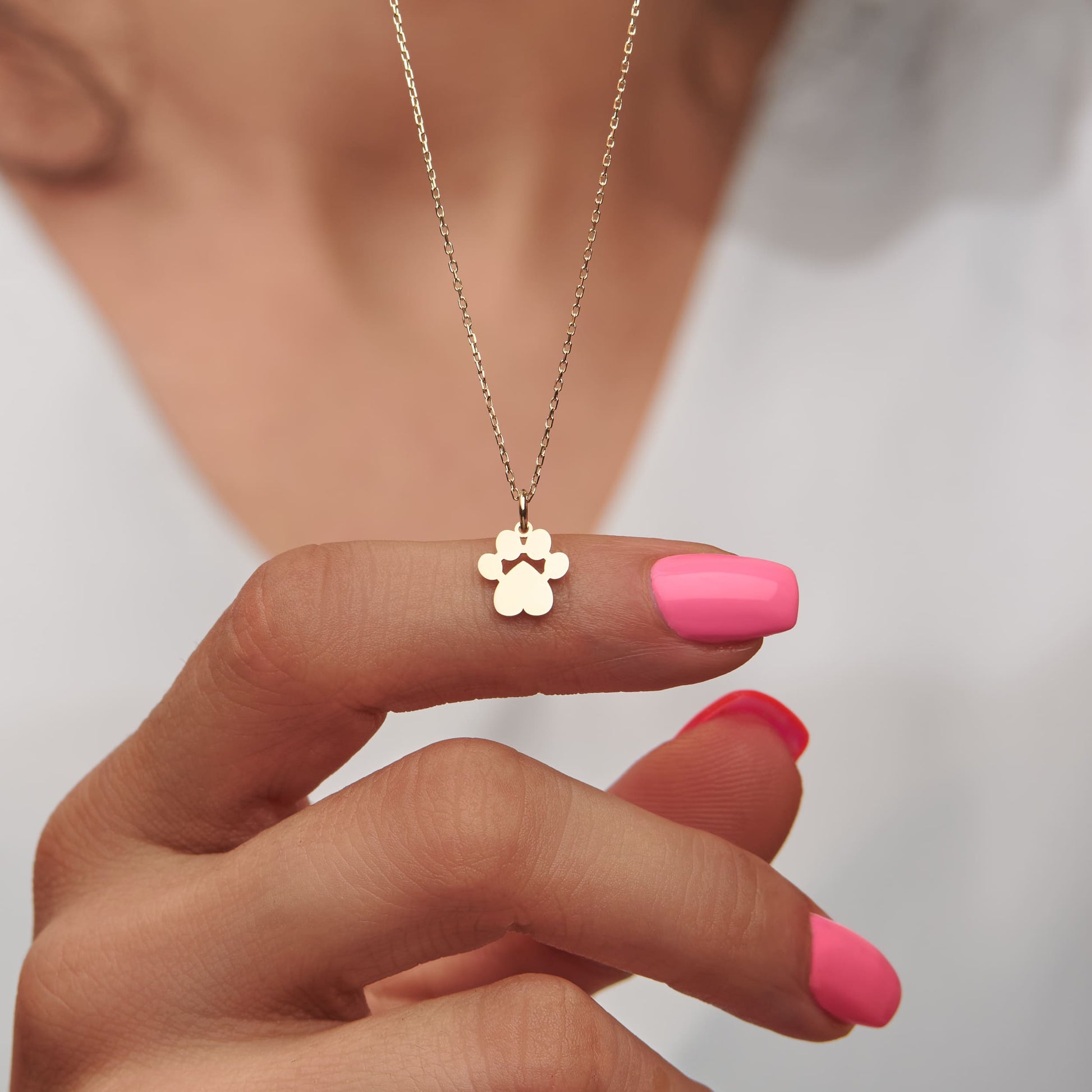 engraved pet memorial necklace real gold pendant