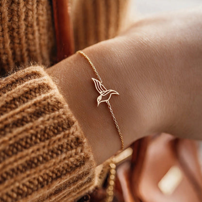 Hummingbird Bracelet – Gold Vermeil on Sterling Silver