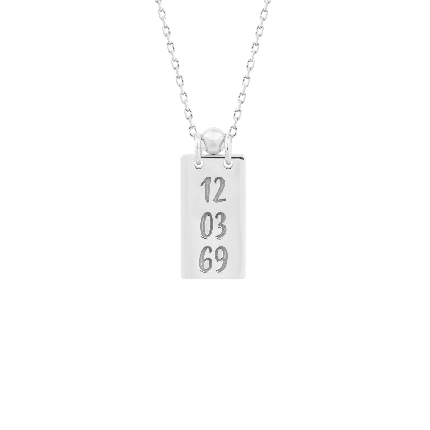 Personalized Date Necklace