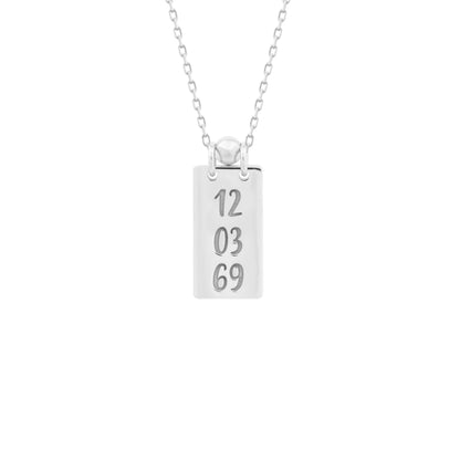 Personalized Date Necklace