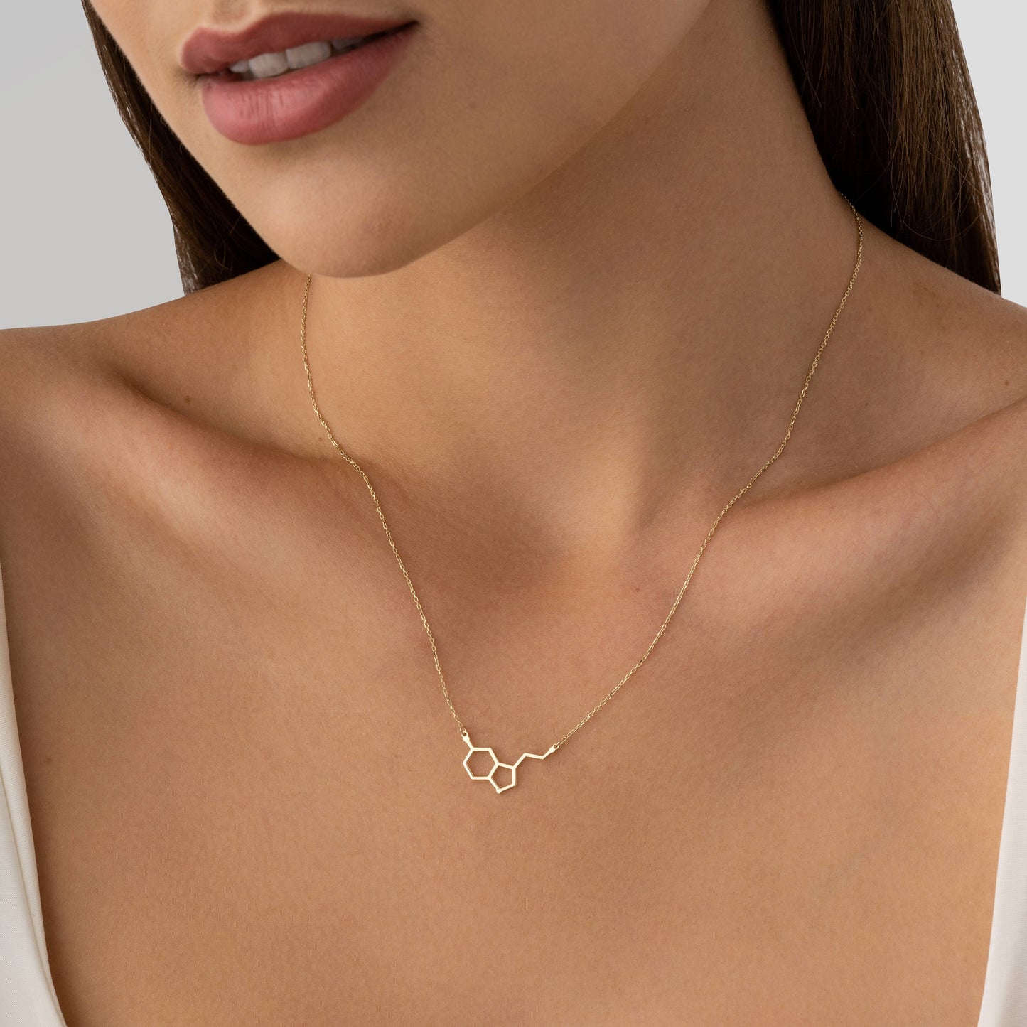 serotonin necklace gift for psychologist
