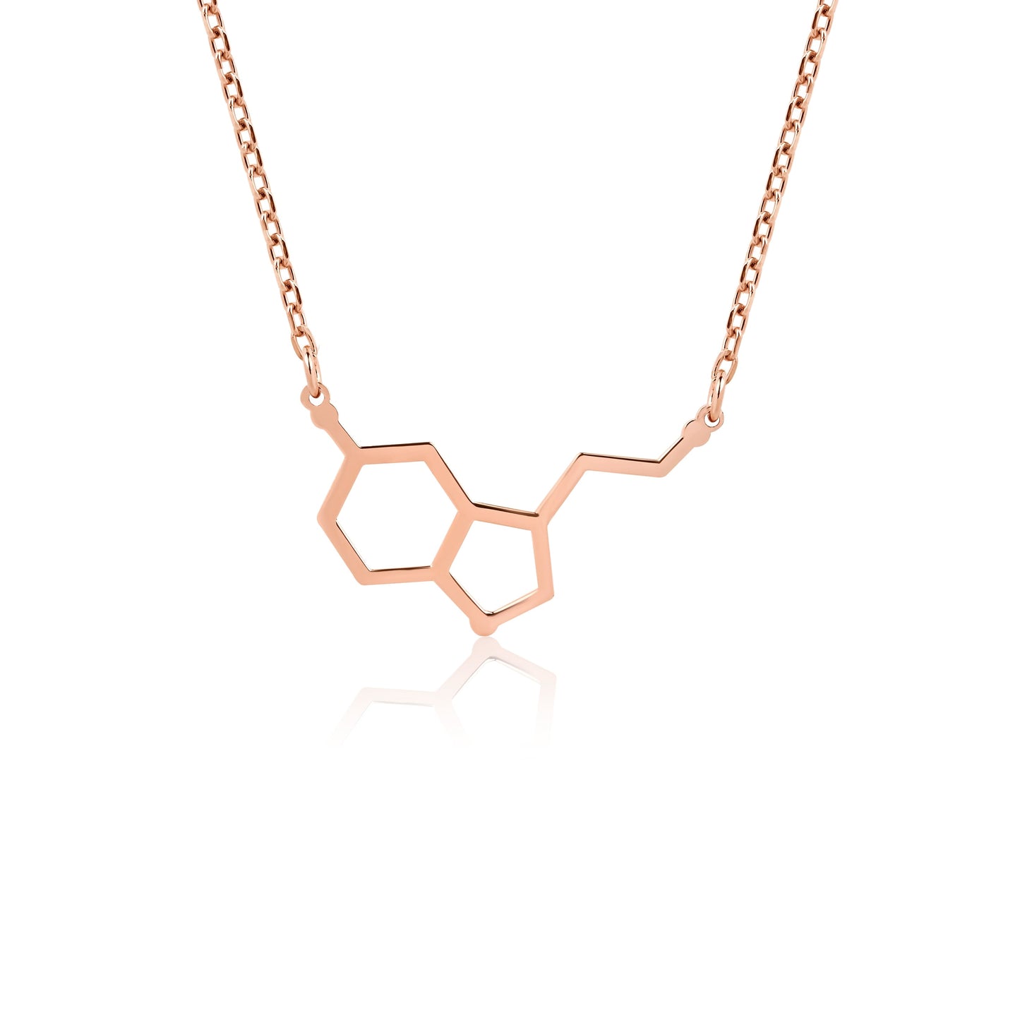 happiness molecule necklace
