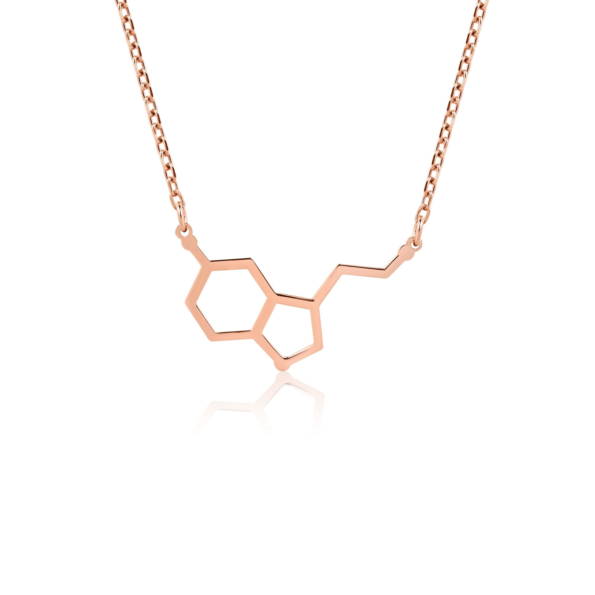 happiness molecule necklace