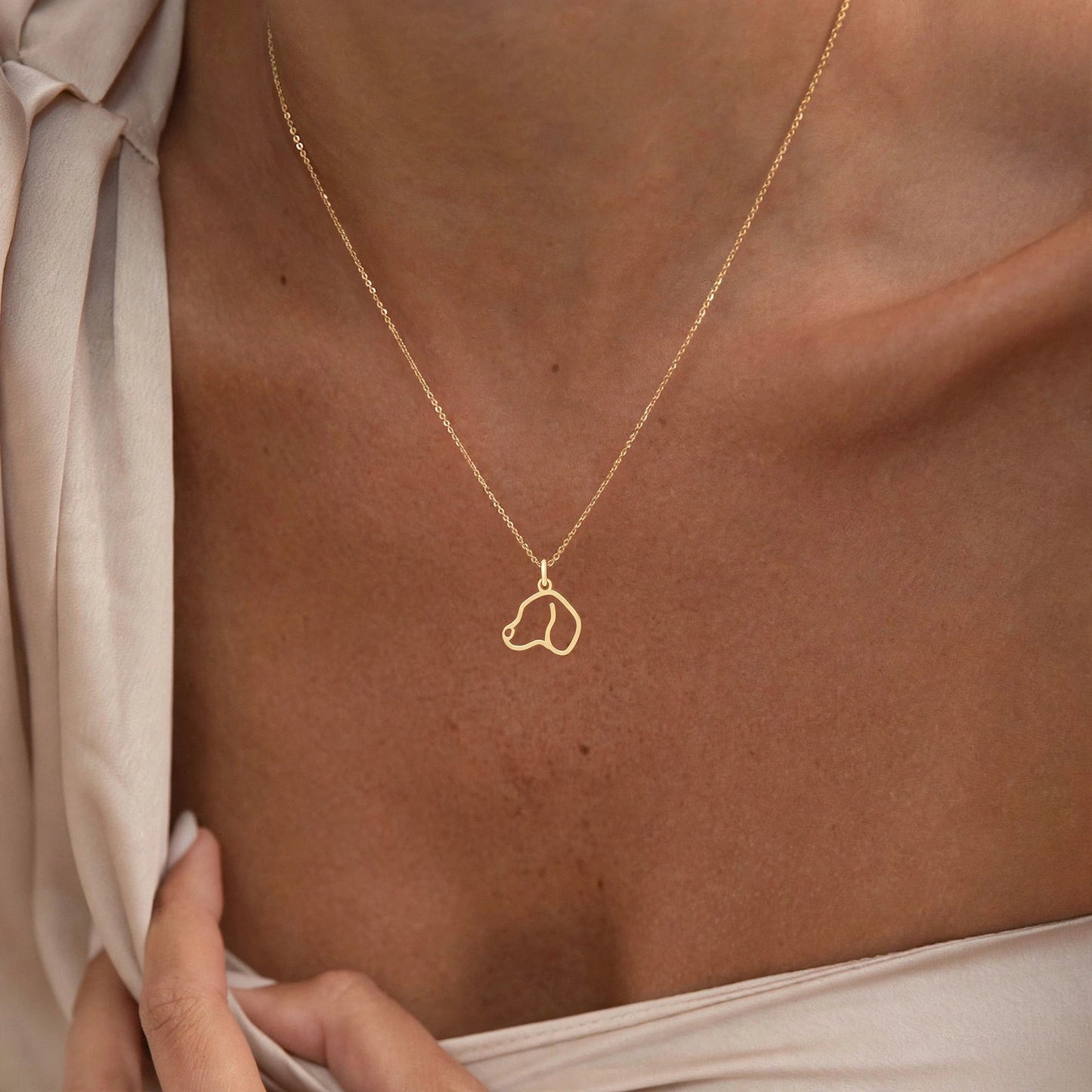 Dog Pendant Necklace – Gold Vermeil on Sterling Silver