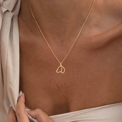 Dog Pendant Necklace – Gold Vermeil on Sterling Silver