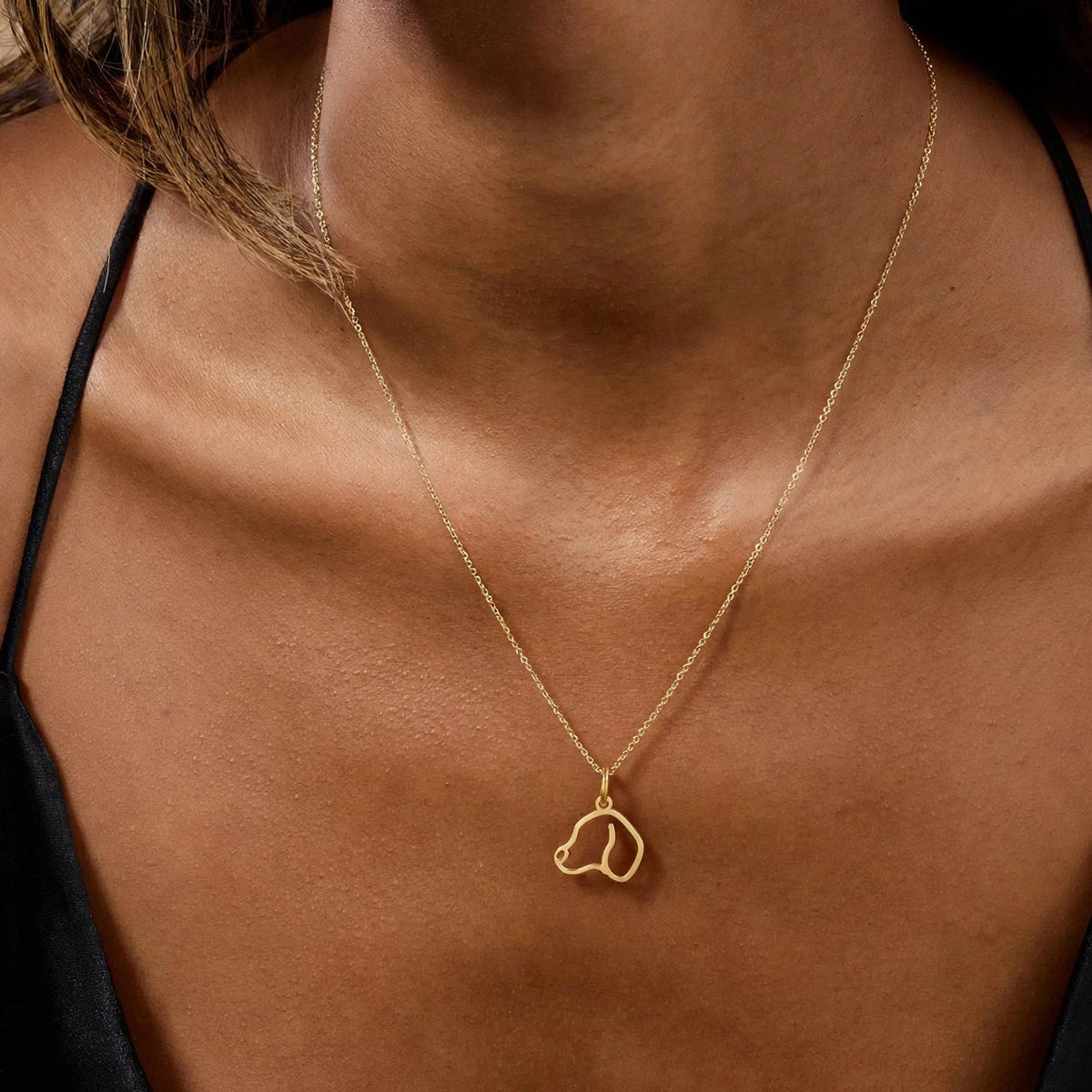 Dog Pendant Necklace – Gold Vermeil on Sterling Silver