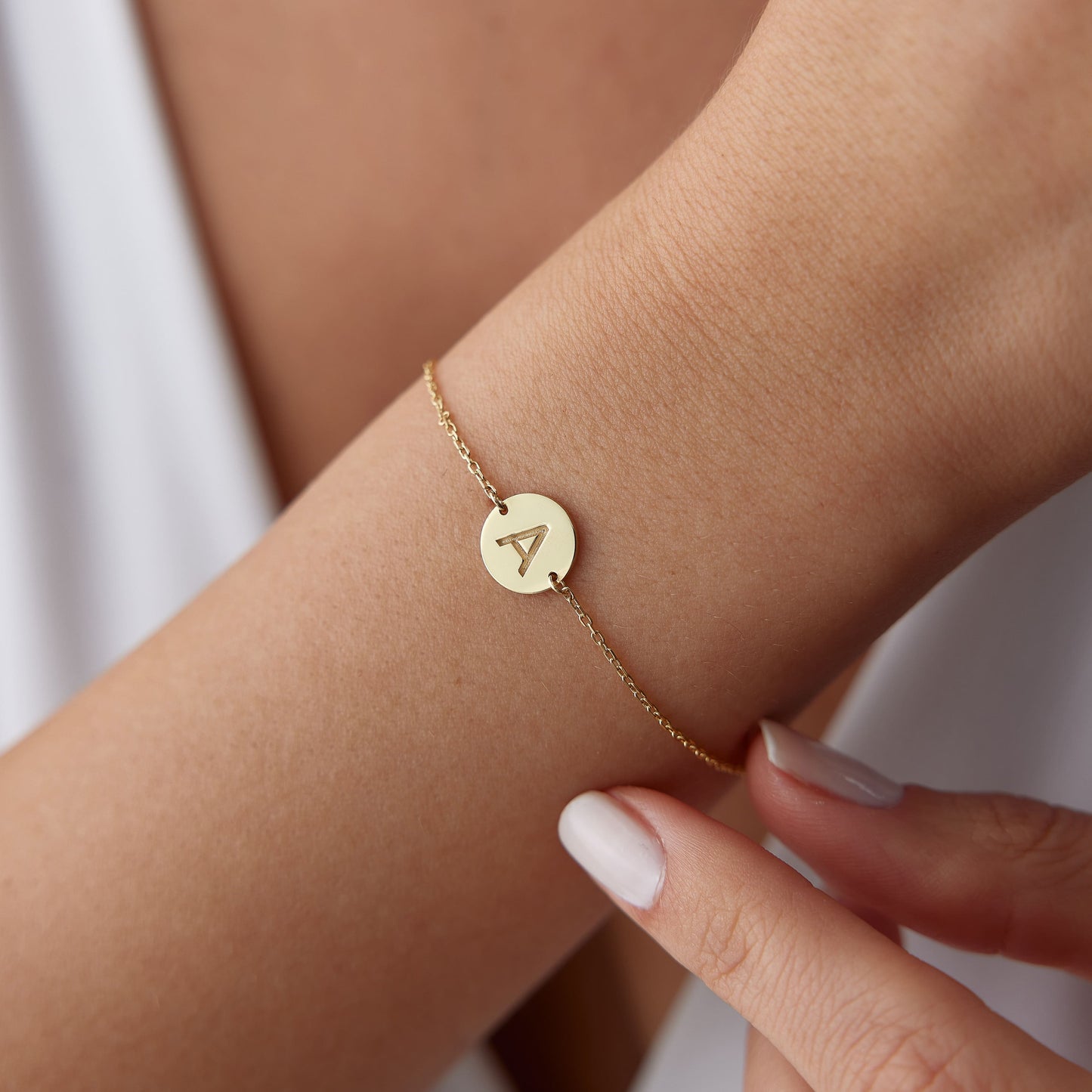 Initial Bracelet – Gold Vermeil on Sterling Silver