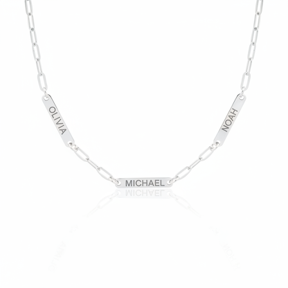 Moments Necklace – Gold Vermeil Custom Family Name Necklace