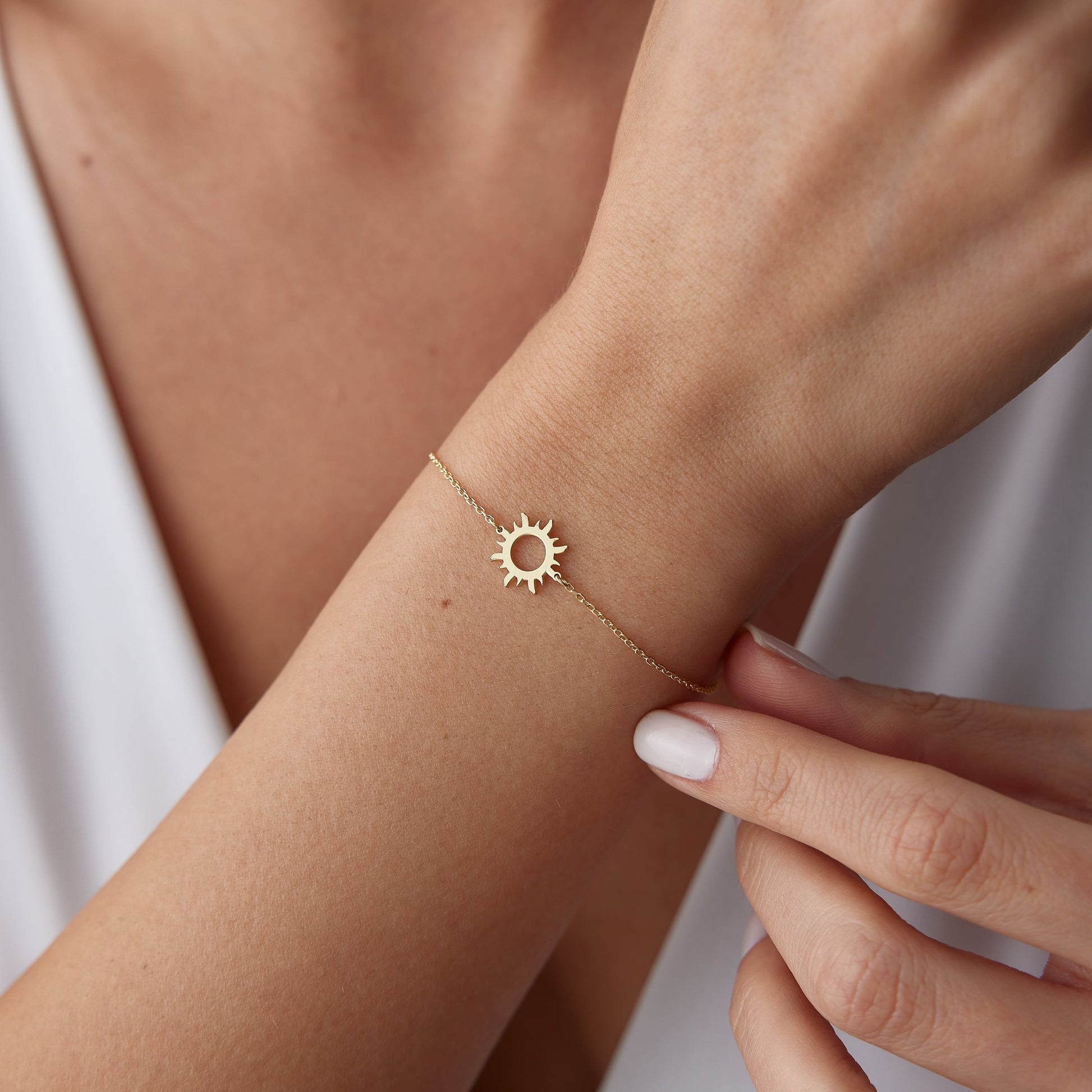 solid gold sun jewelry