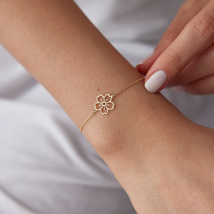 Cherry Blossom Bracelet – Gold Vermeil on Sterling Silver