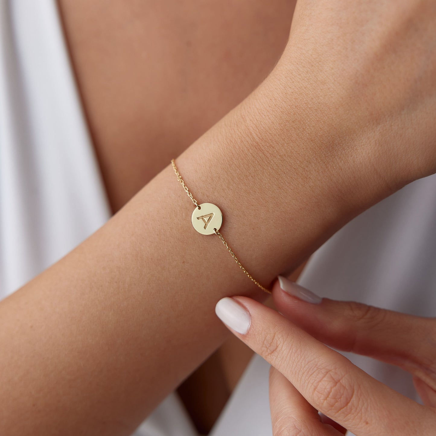 Initial Bracelet – Gold Vermeil on Sterling Silver