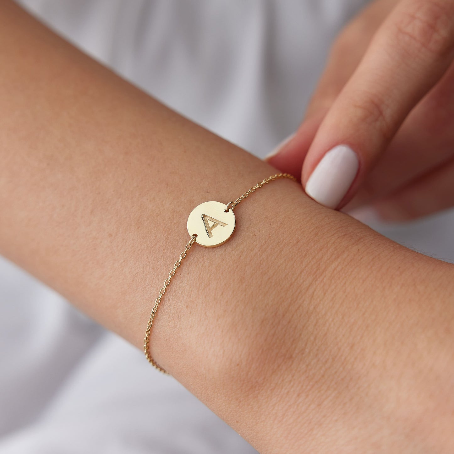 Initial Bracelet – Gold Vermeil on Sterling Silver