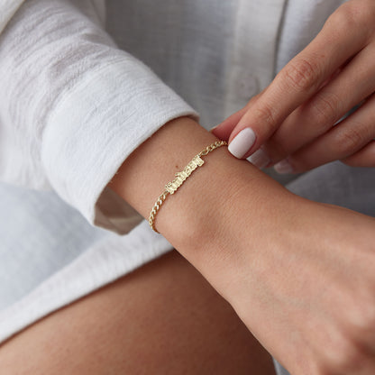 gold vermeil name jewelry