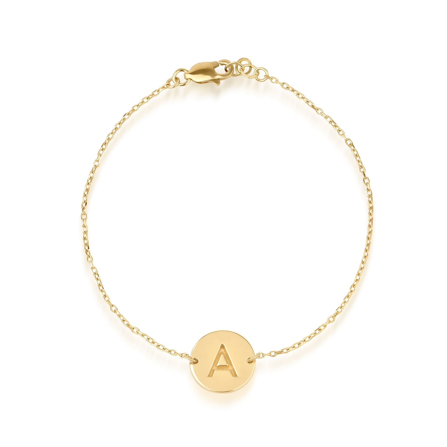 Initial Bracelet – Gold Vermeil on Sterling Silver