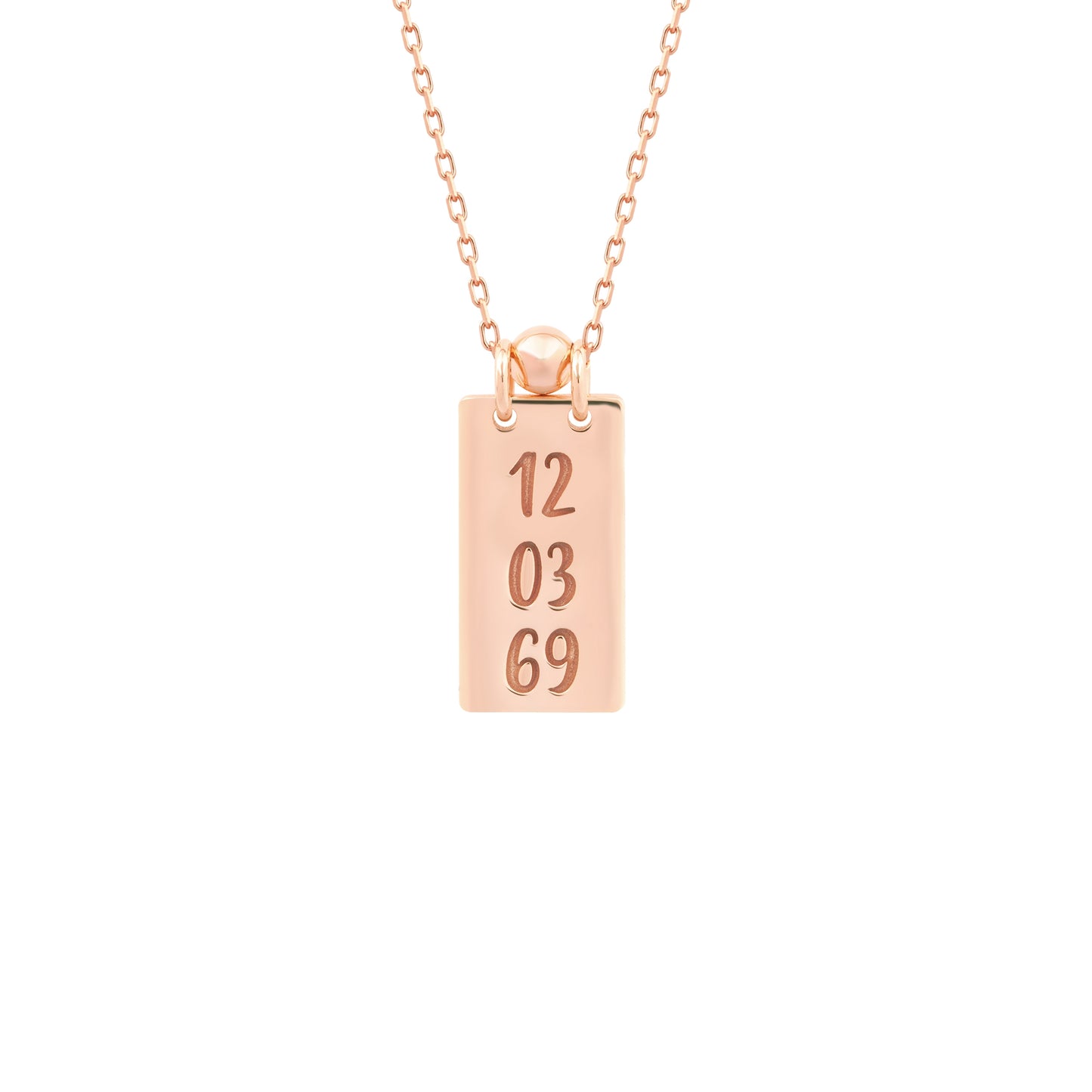 Personalized Date Necklace