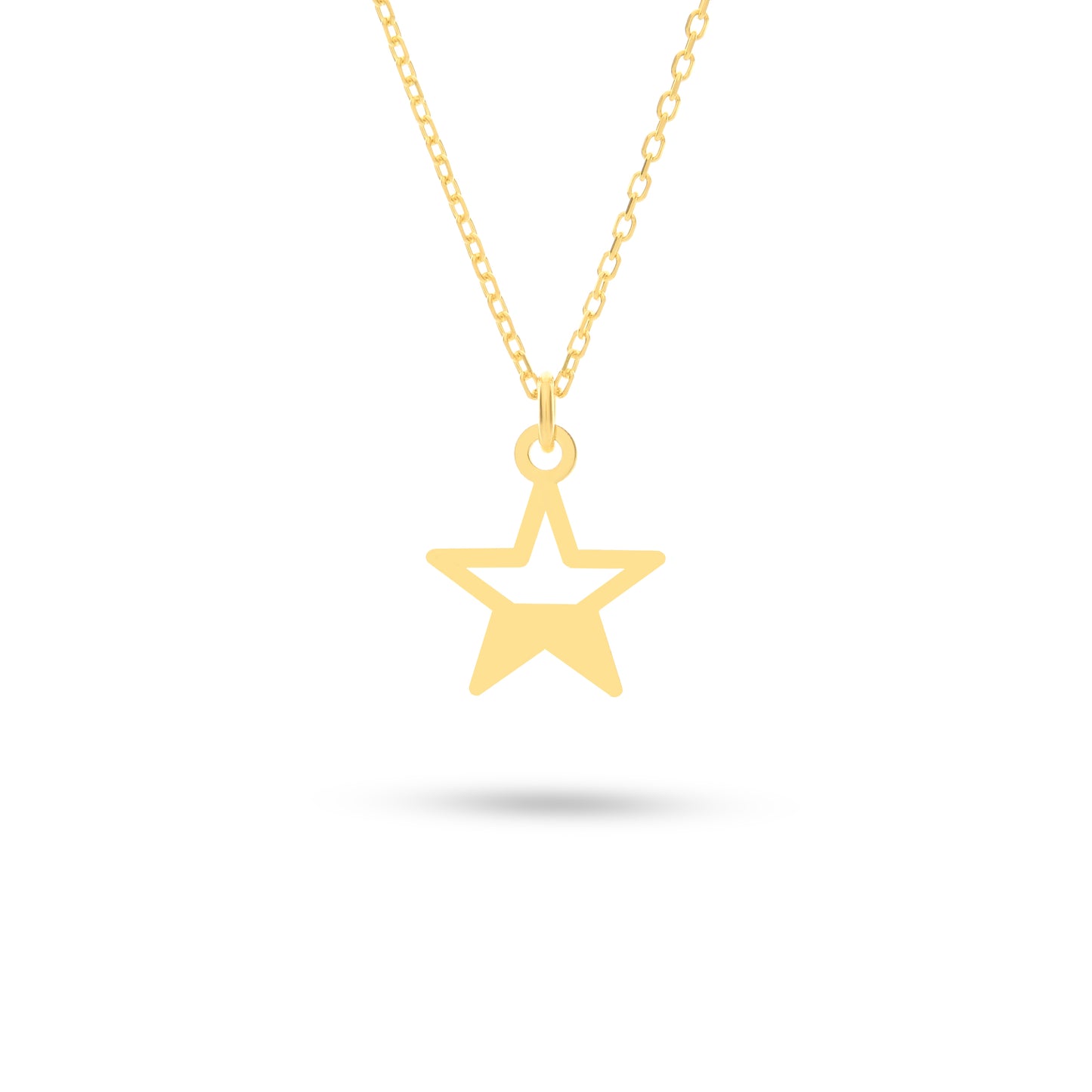 14k Gold Star Necklace