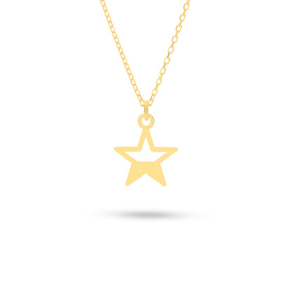 14k Gold Star Necklace