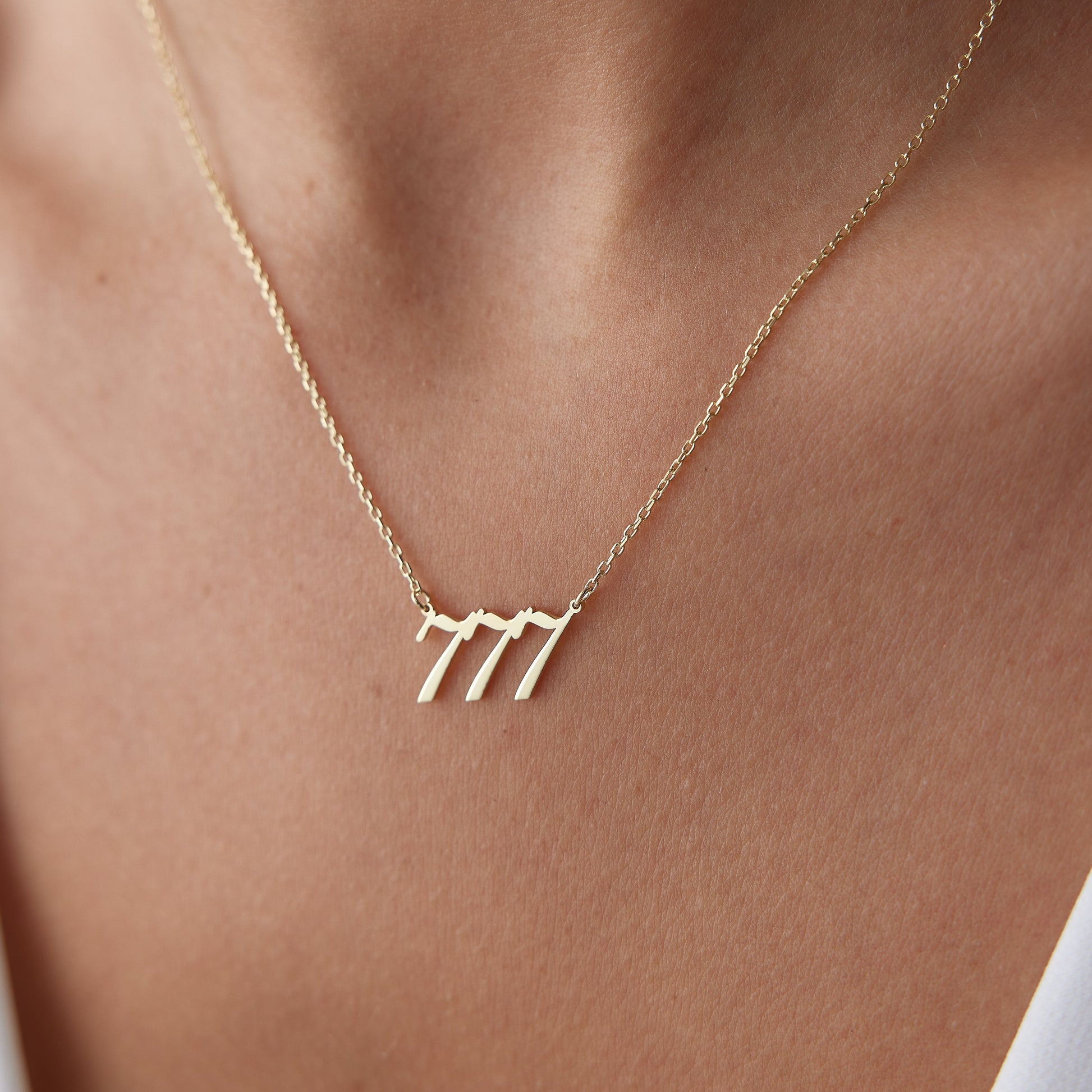 gold numerology necklace