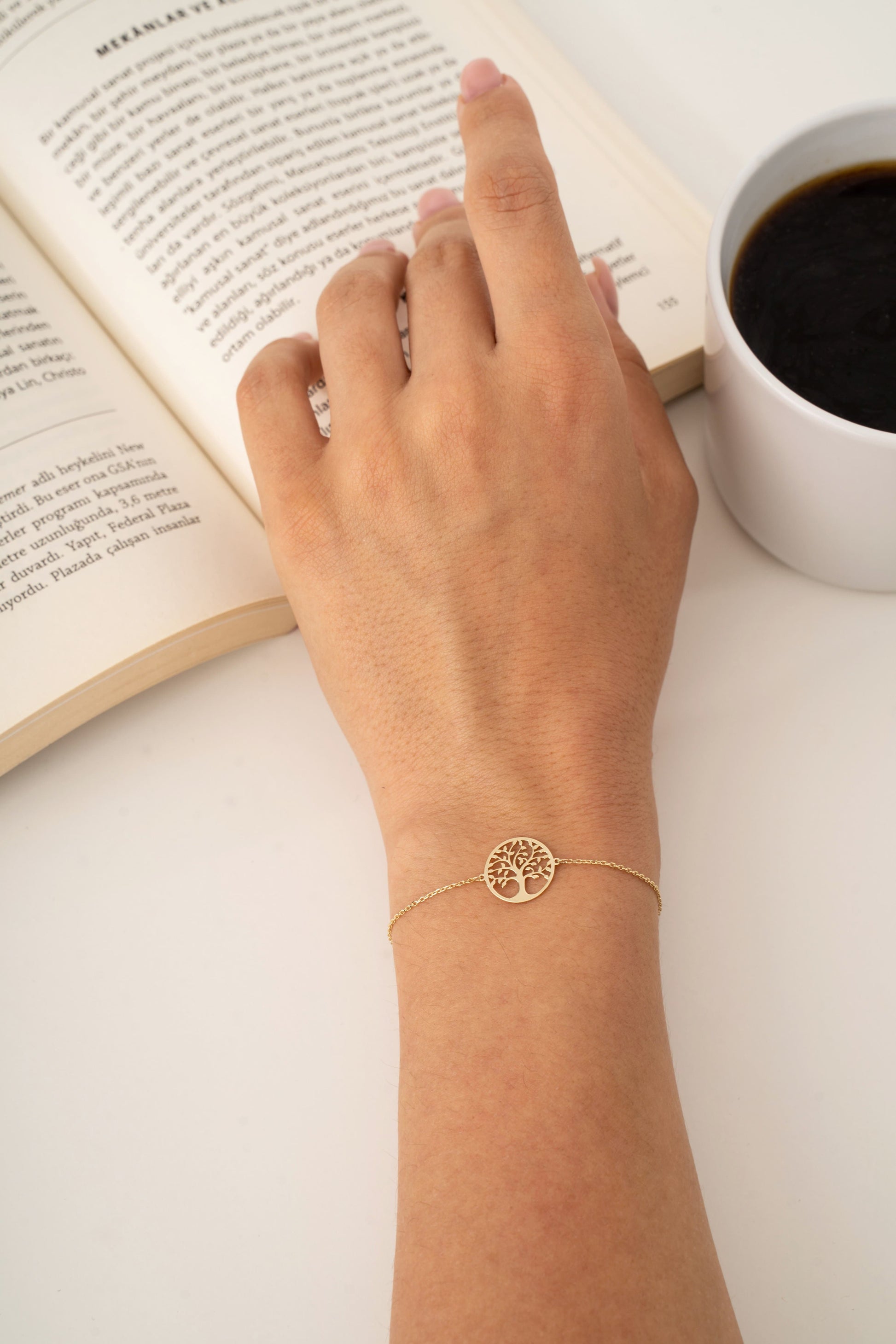 14k gold tree of life bracelet