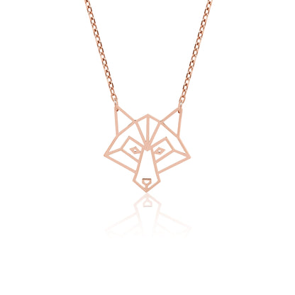 gold origami animal necklace