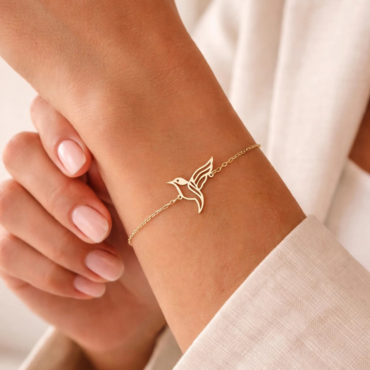 Hummingbird Bracelet – Gold Vermeil on Sterling Silver