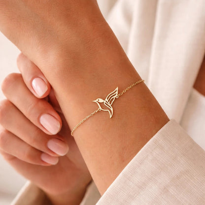 Hummingbird Bracelet – Gold Vermeil on Sterling Silver
