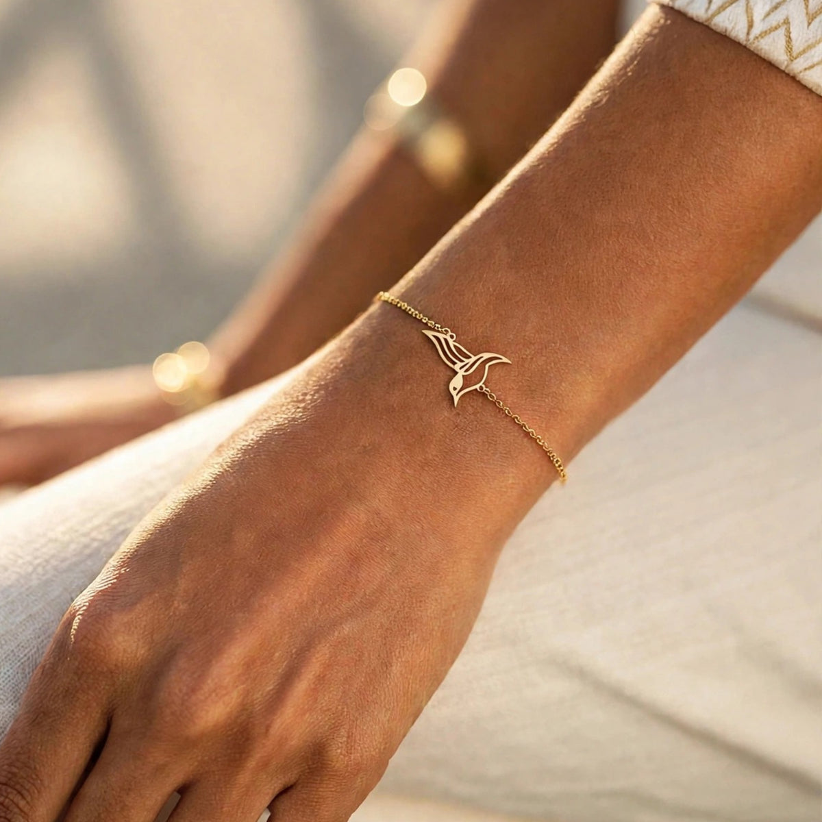 Hummingbird Bracelet – Gold Vermeil on Sterling Silver