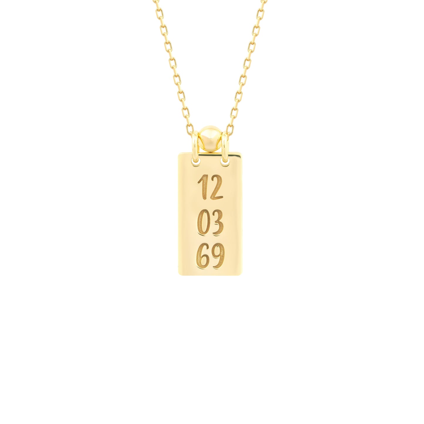 Personalized Date Necklace