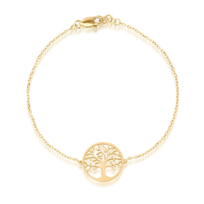14k Gold Tree of Life Bracelet