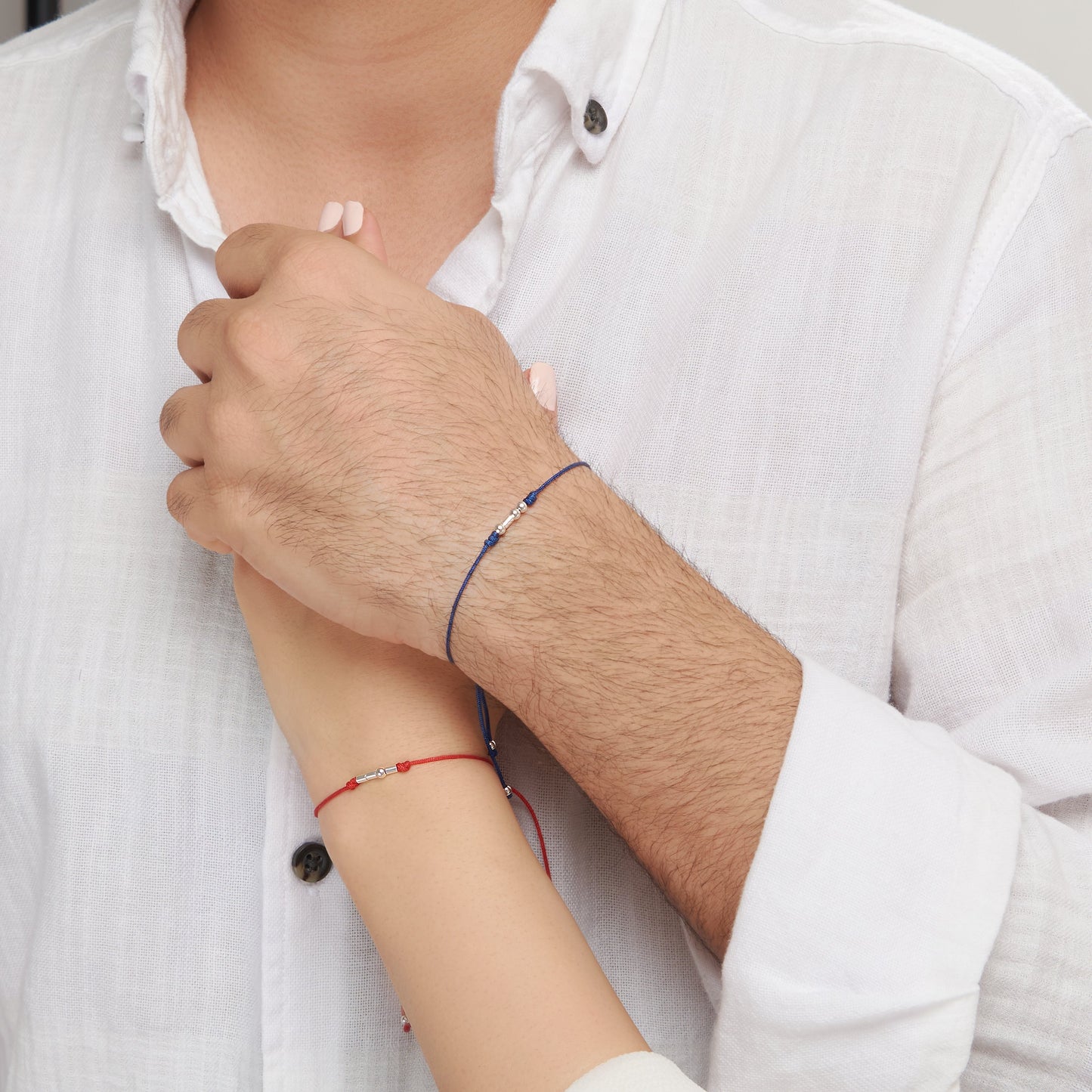 Custom Morse Code Couple Bracelet