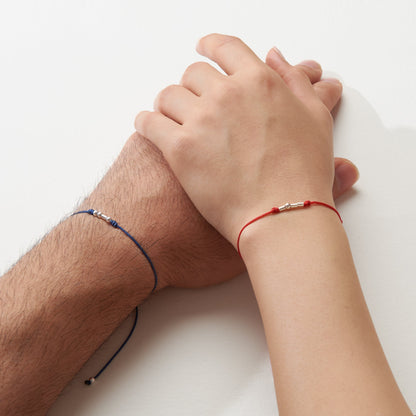 Custom Morse Code Couple Bracelet